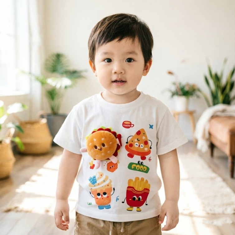 BYC04T018WE  美食特攻隊立體造型上衣