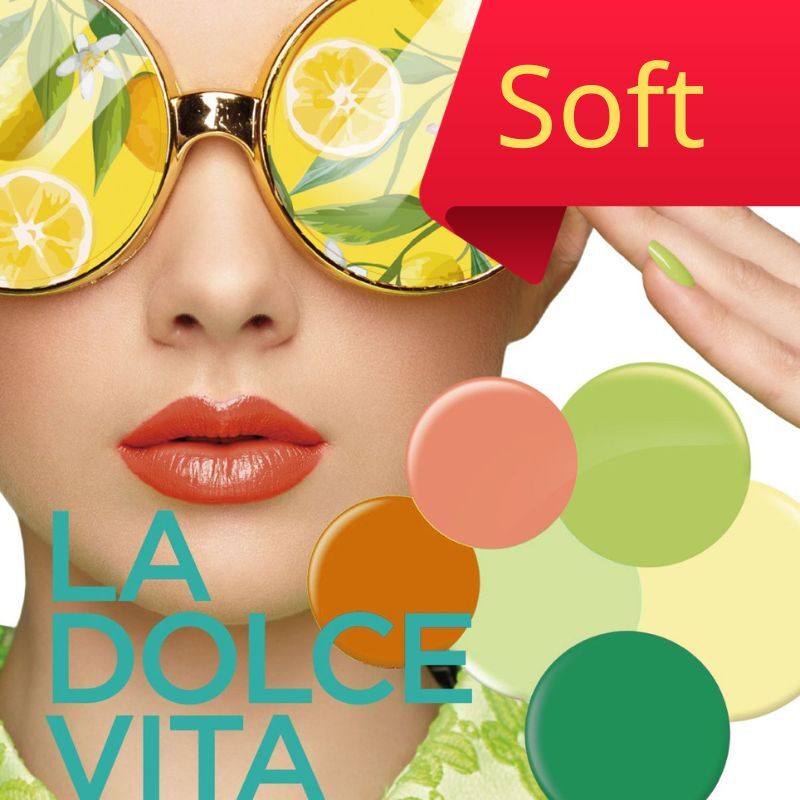 (清新系) 橙黃綠 LCN  soft gel set  軟膠