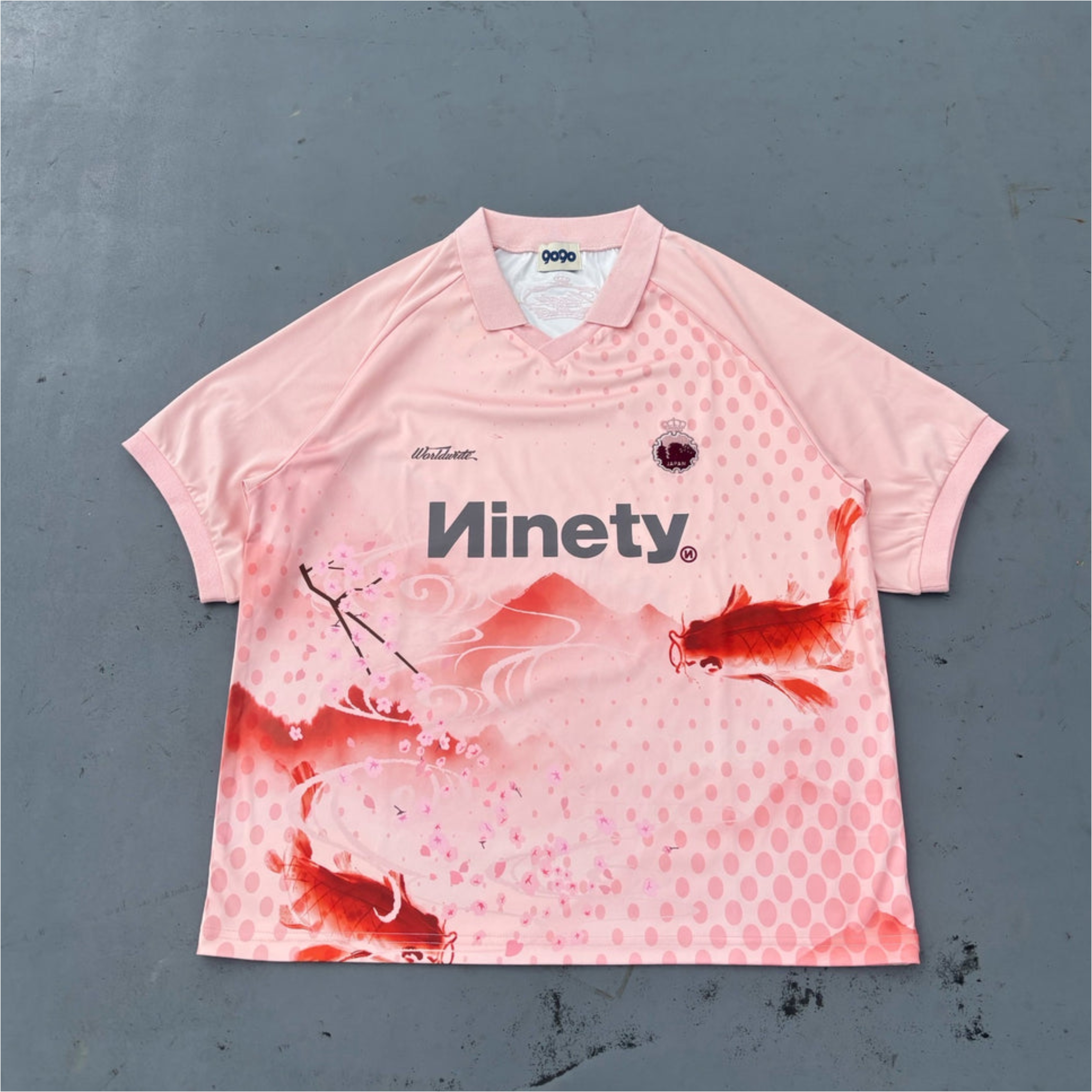 2026SS 9090 Sakura Embroidered S/S Game Shirts 櫻花 鯉魚 短袖 球衣 現貨 NN2224