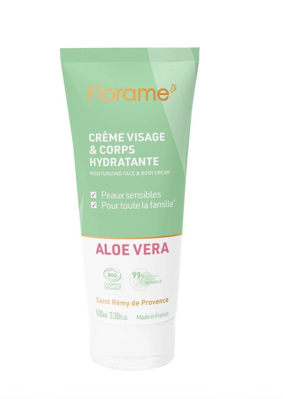 FLORAME Aloe Vera Moisturizing Face and Body Cream 有機蘆薈全效水感保濕乳 [100ml]