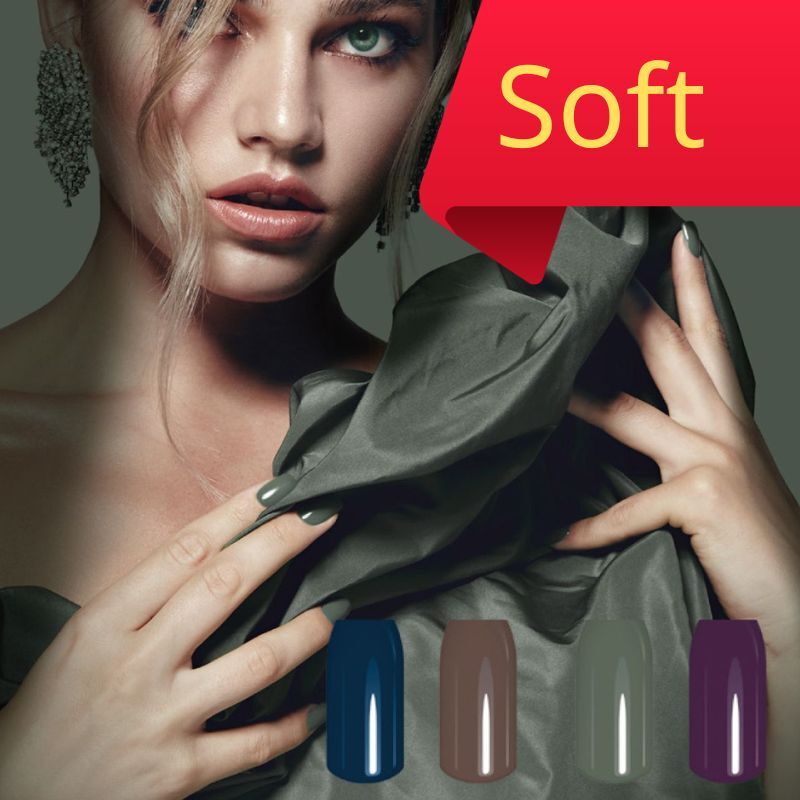 (暗沉系) LCN  soft gel set  軟膠 暗紅啡綠藍