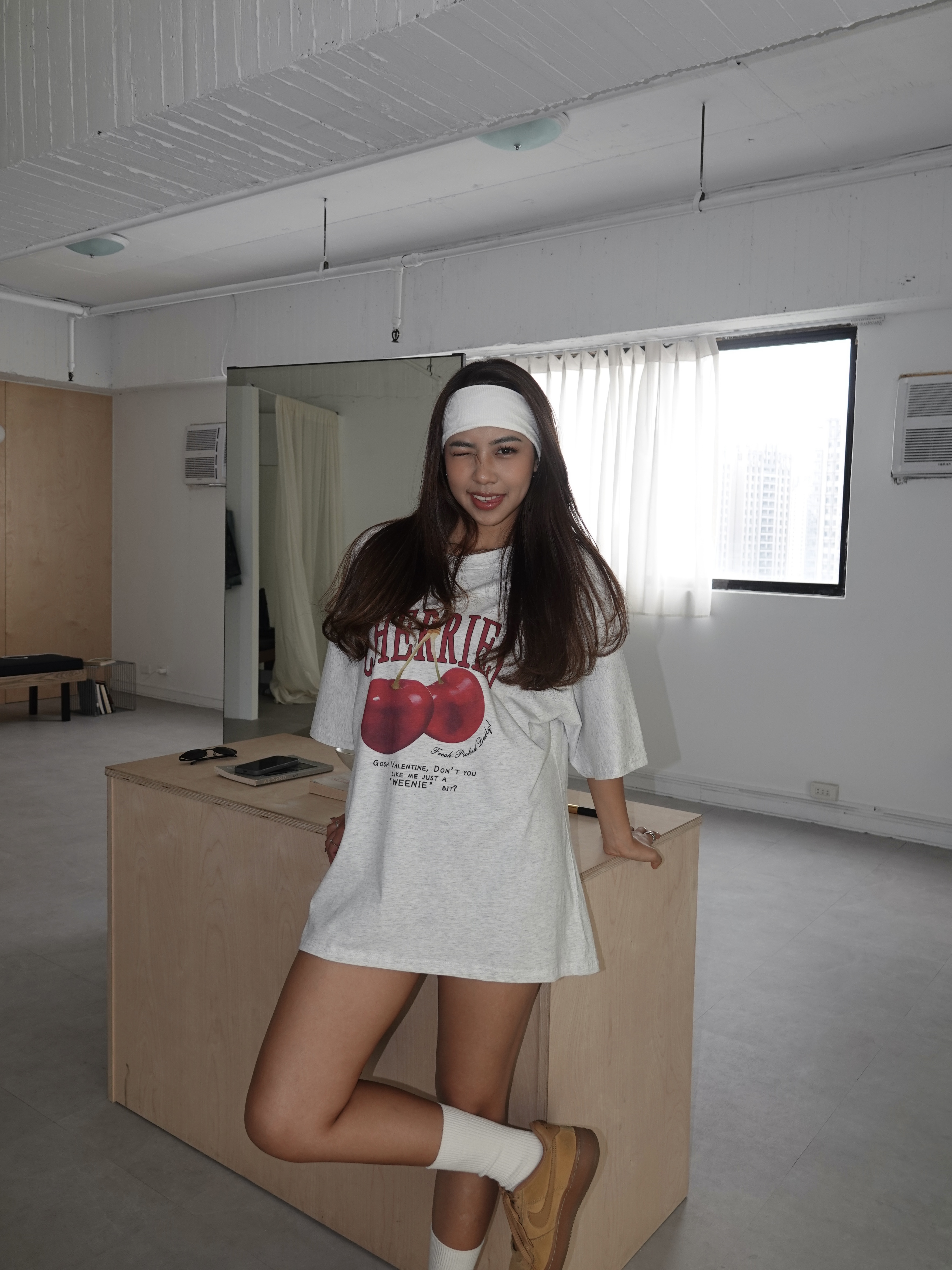 美式櫻桃寬鬆大Tee🍒(2色)