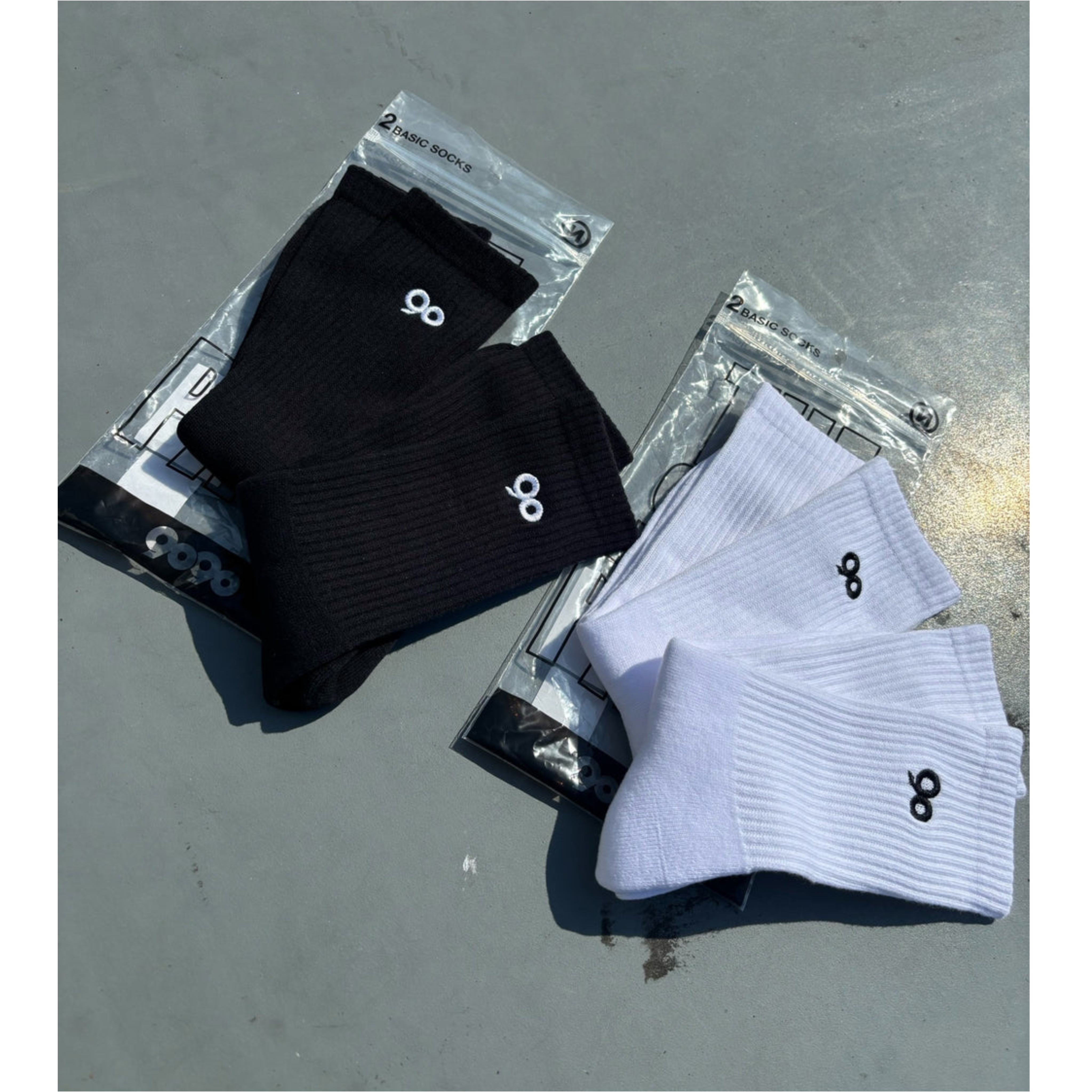 2026SS 9090 90 Logo 2-Pack Socks 兩雙一包 長襪 襪子 2色 現貨 NN2230