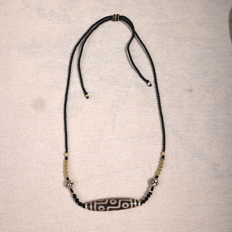 A28—五臺山九眼天珠瑪瑙項鏈（多樣性發一）