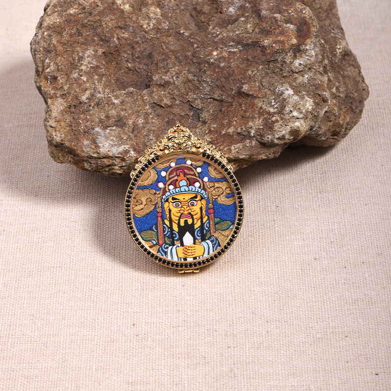 A36—五臺山龍五爺純手繪唐卡背壇城唐卡