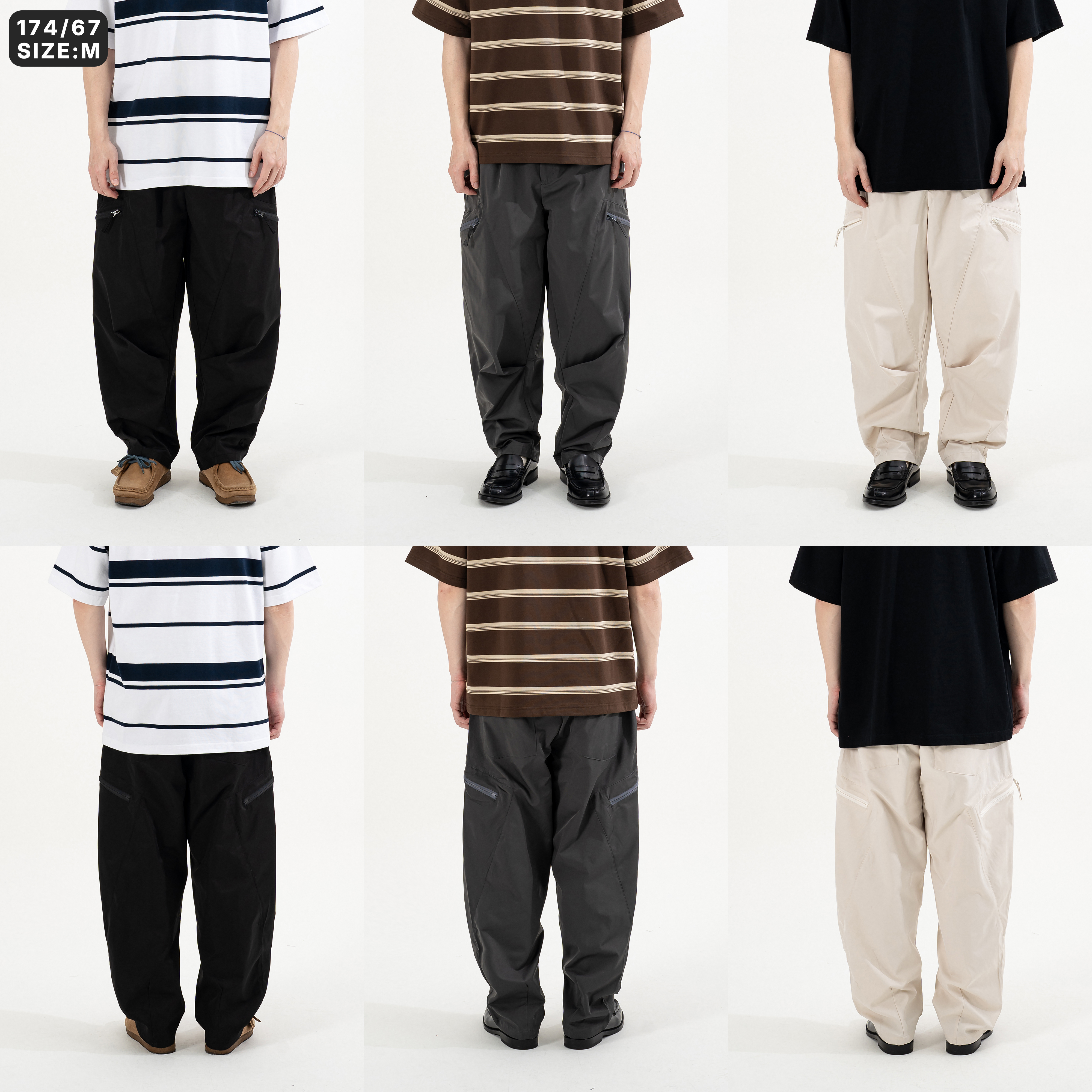 Urban Outdoor Polyester Pants 尼龍拉鍊 側口袋長褲 [PTR-296]