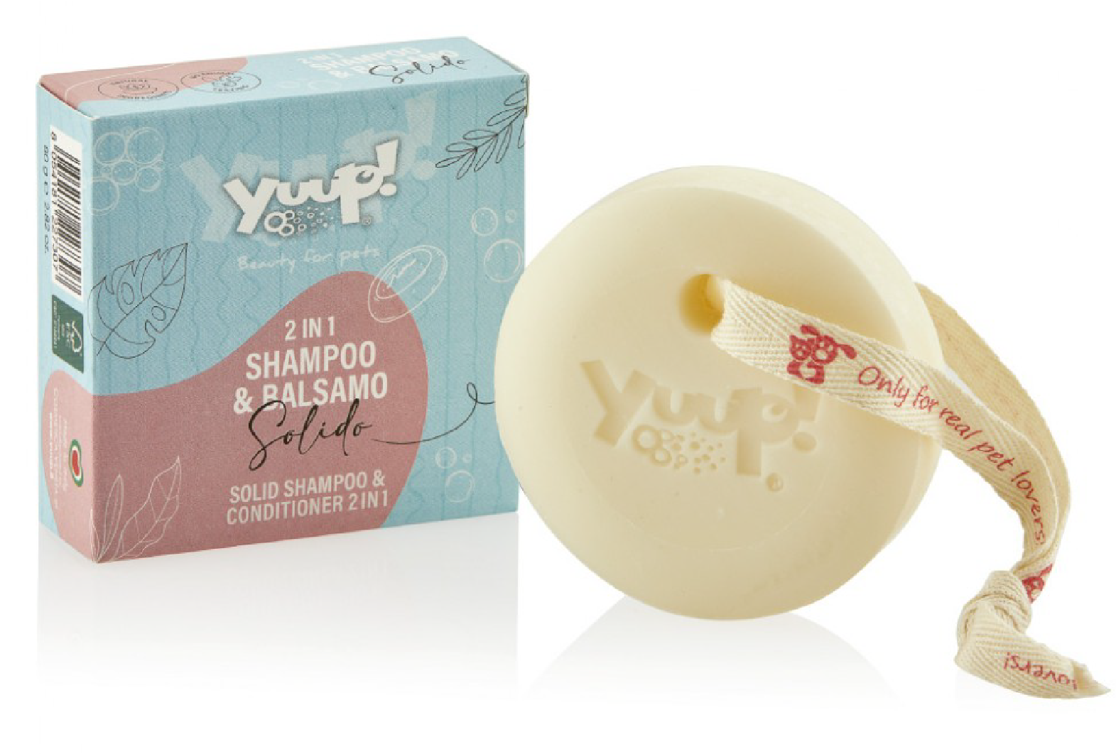 【義大利Yuup】總代理-優瀑二合一洗護香皂80g 保護肌膚 清潔毛髮 犬貓適用