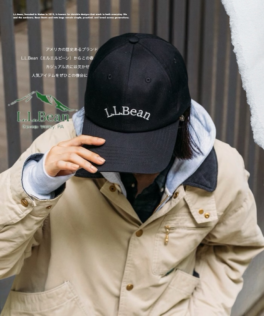 |日本WEB限定🇯🇵｜L.L. Bean 有機棉刺繡logo老帽
