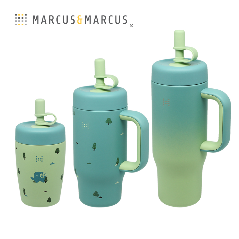 Marcus&Marcus 兒童不鏽鋼吸管保冷杯(350 ml)/不鏽鋼隨行吸管保冷杯(530ml~650ml)