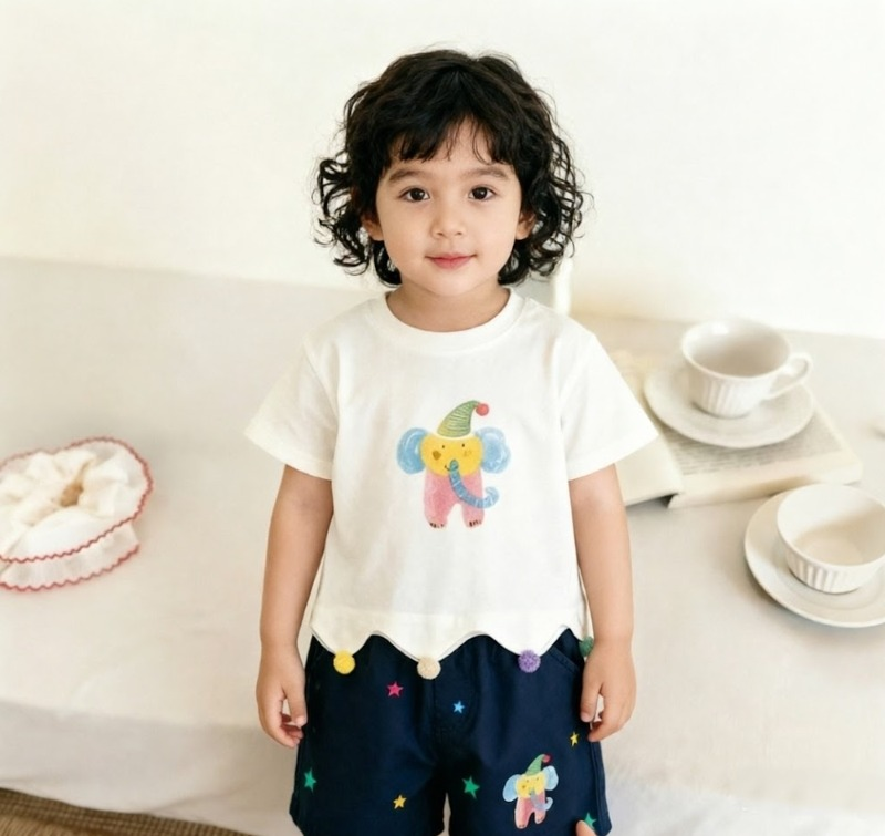 BYC04SE034BL  童畫馬戲團小象繽紛套裝