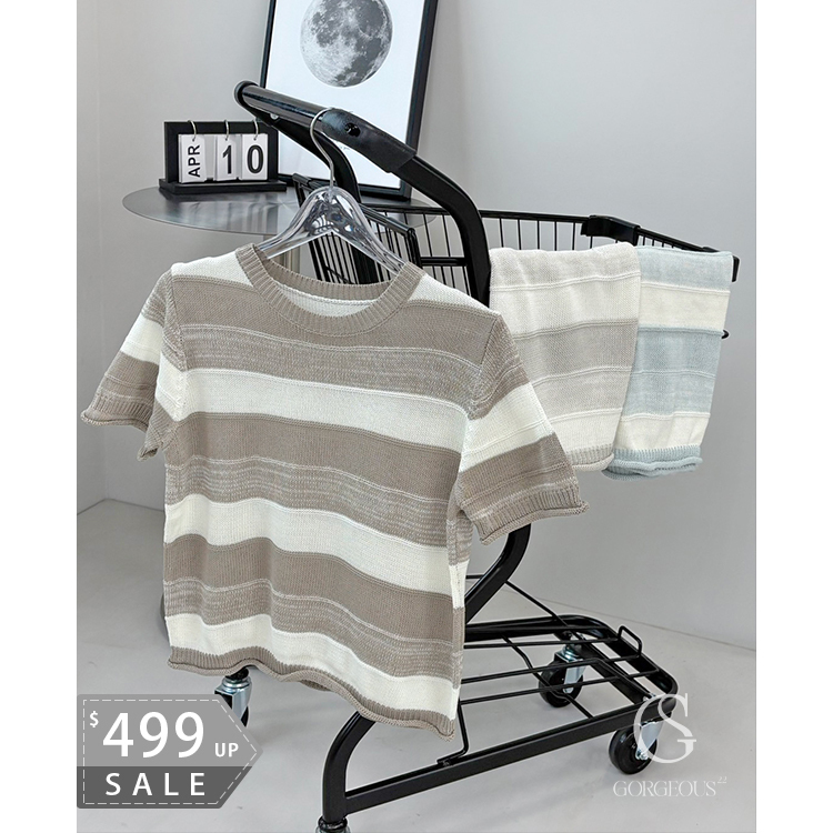 A228 「立體橫紋上衣」