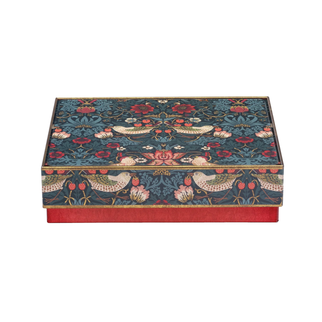 William Morris 紅莓珍藏方形中珠寶糖果盒 - 綠