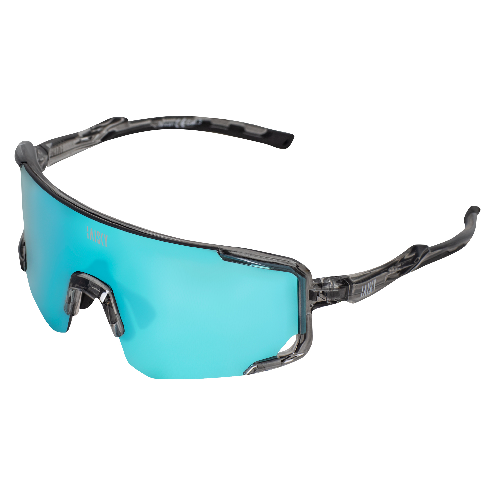 運動風鏡 灰框電鍍藍