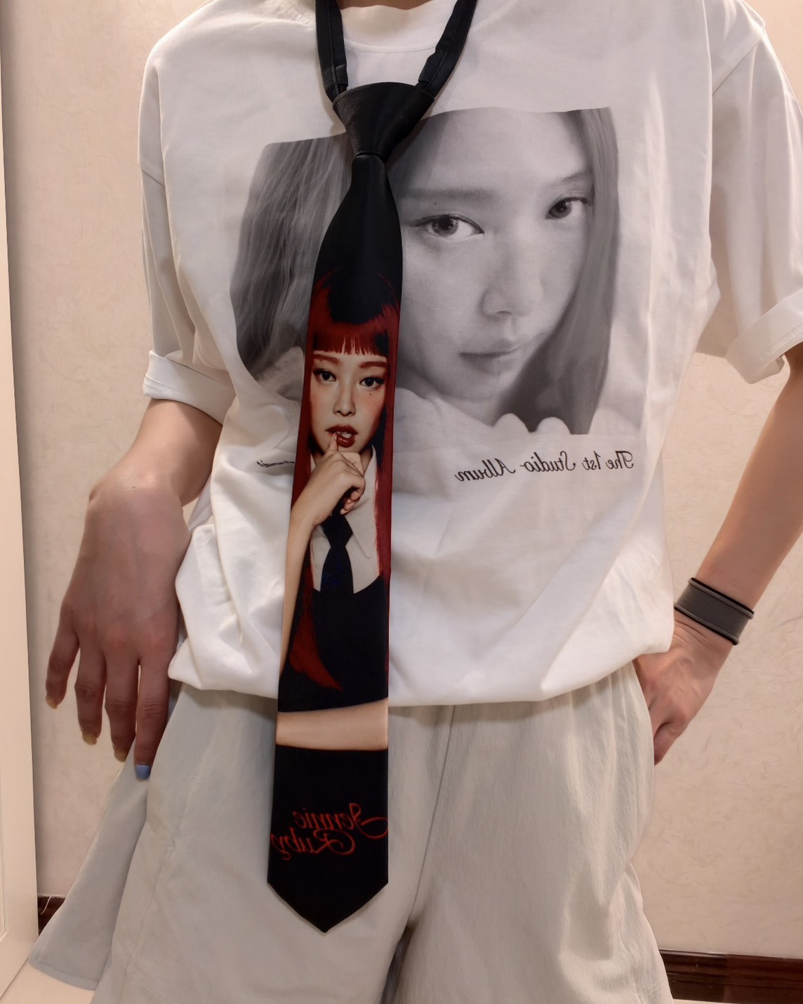 <獨家聯名>Jennie x Miniso 聯名 Ruby系列 周邊 領帶 兩色