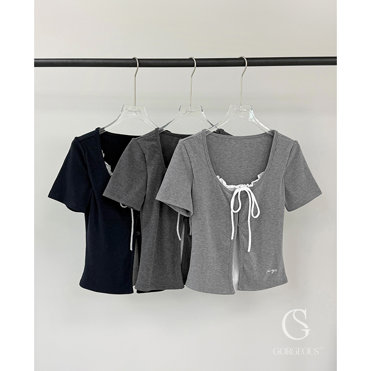 A139 「兩件式造型短袖上衣」