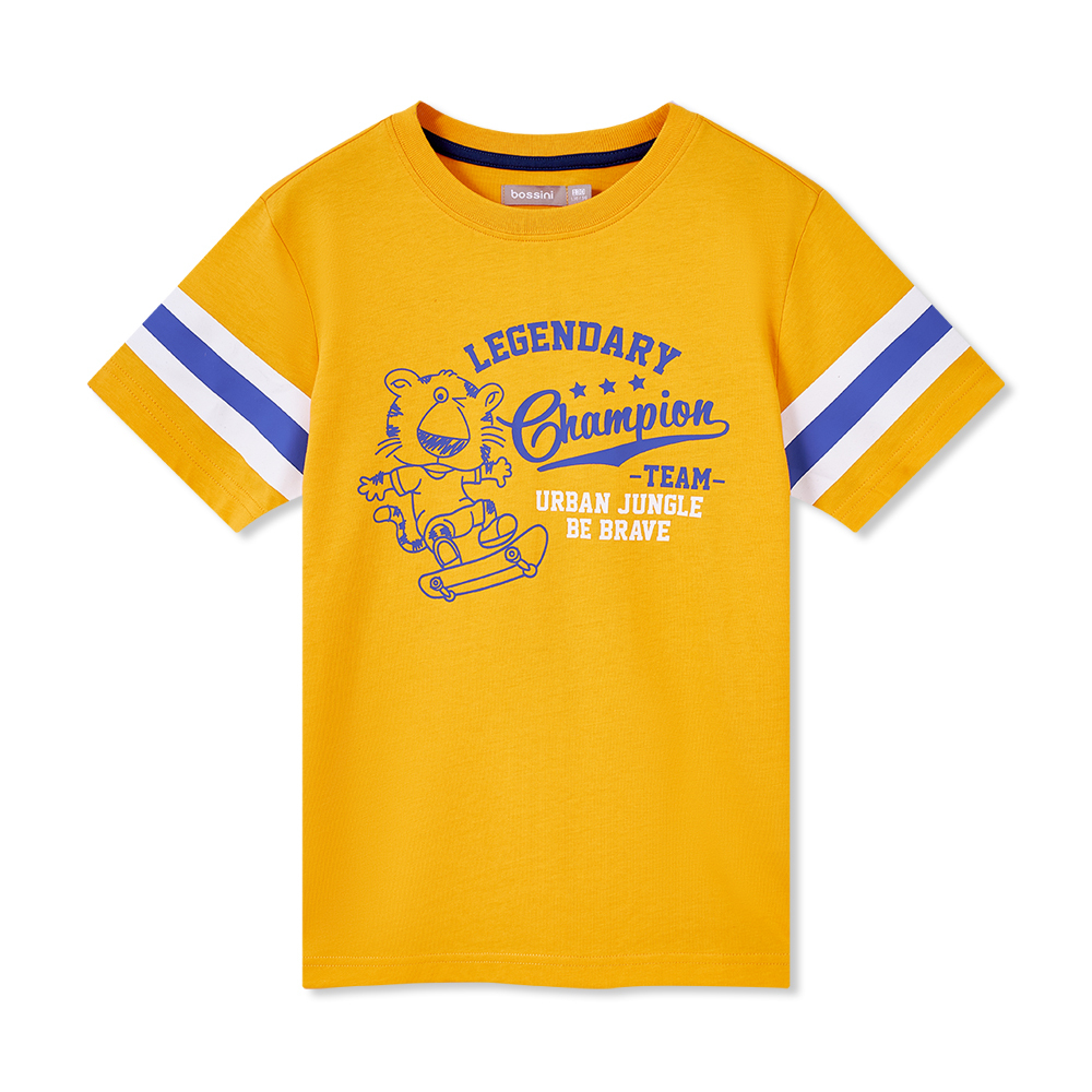 男童印花圖案短袖T恤