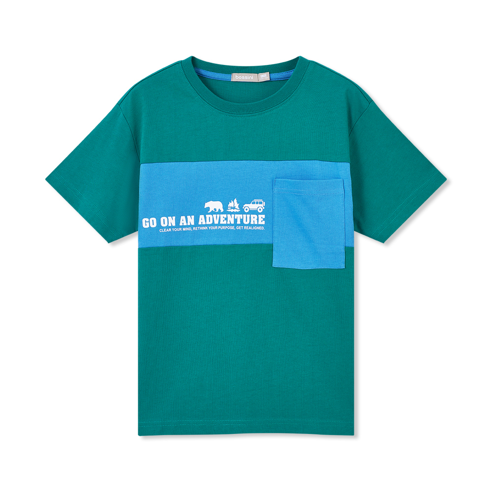 男童印花圖案短袖T恤