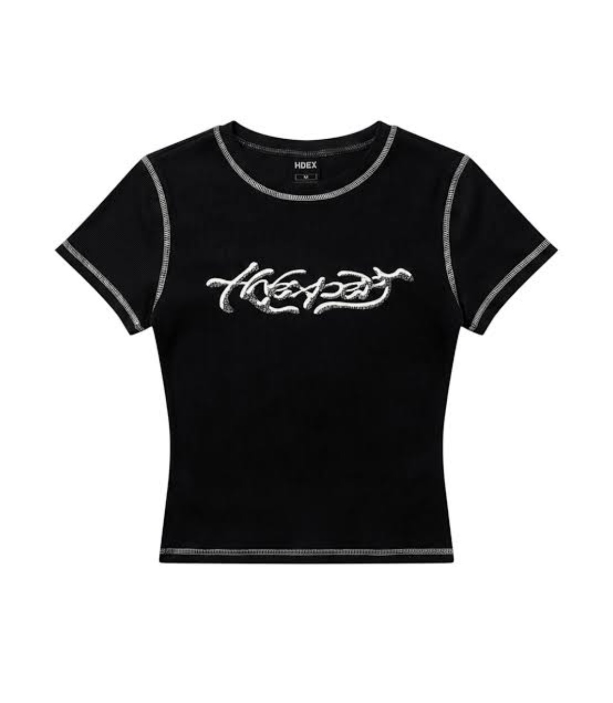 【入LIVECODE一件減至$238😱🔥！】【韓妹大熱運動日常品牌HDEX🔥】Ribbed Stitch Short Sleeve W (Black/White)