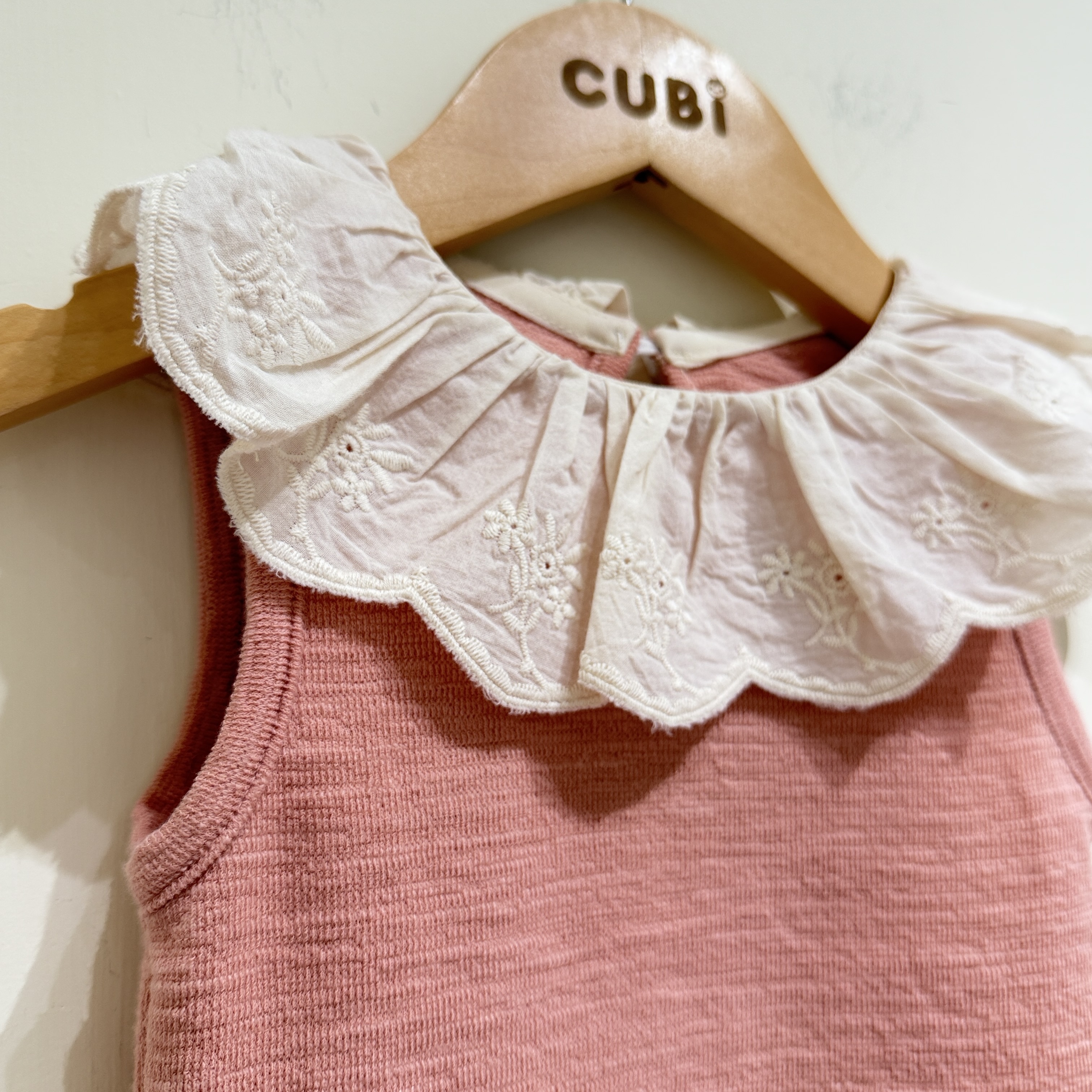 26夏 莓果系荷葉領套裝