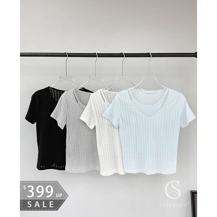 G2015 「涼感假2件直紋衣」