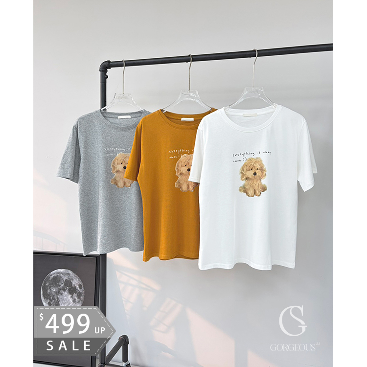 G2008 「胖嘟嘟奶油狗TEE」