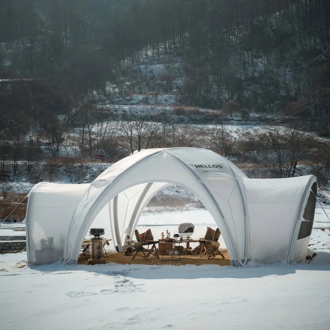 HELLOS｜韓國HELLOS AIR DOME 4.0 — IGLOO 白冰球充氣帳