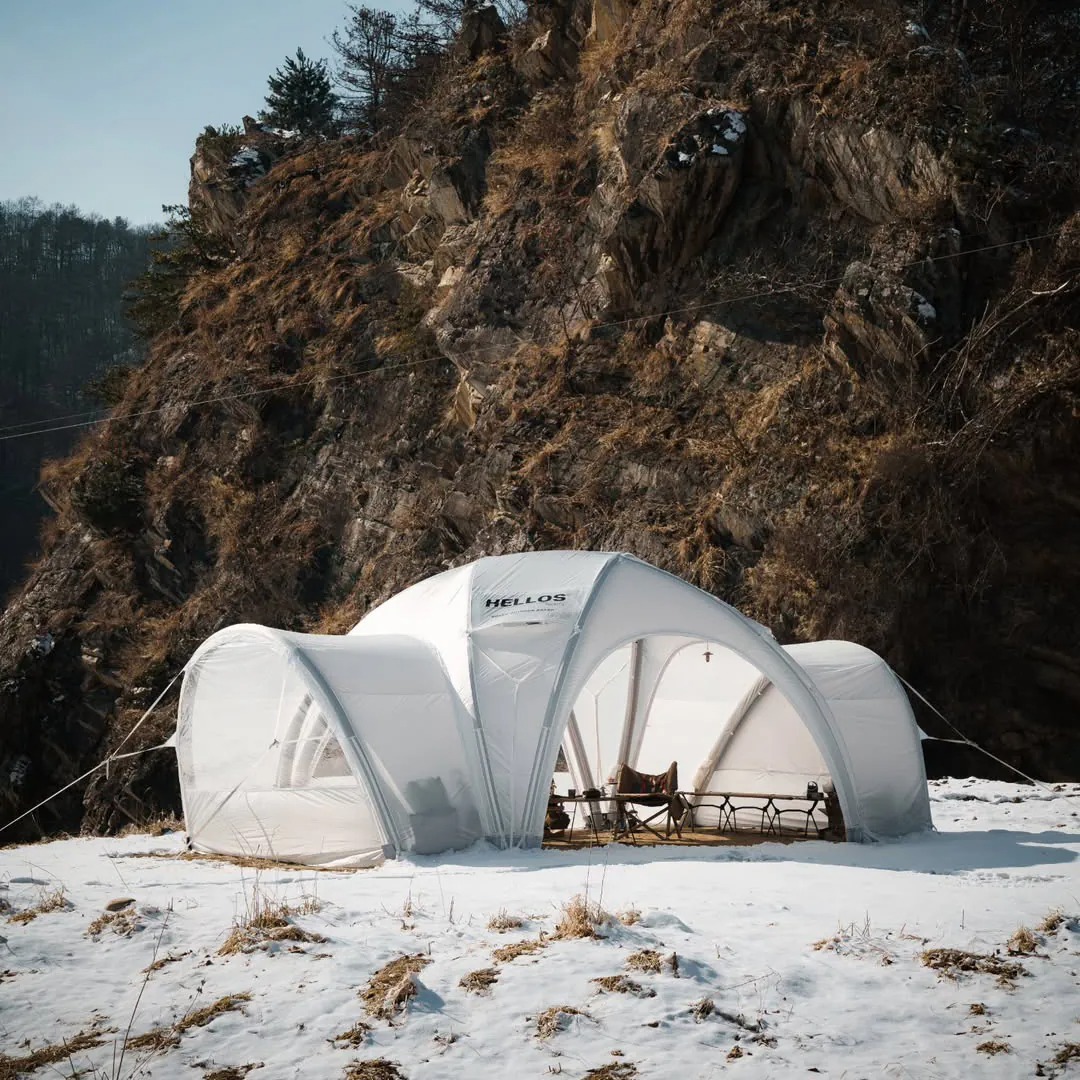HELLOS｜韓國HELLOS AIR DOME 4.0 — IGLOO 白冰球充氣帳