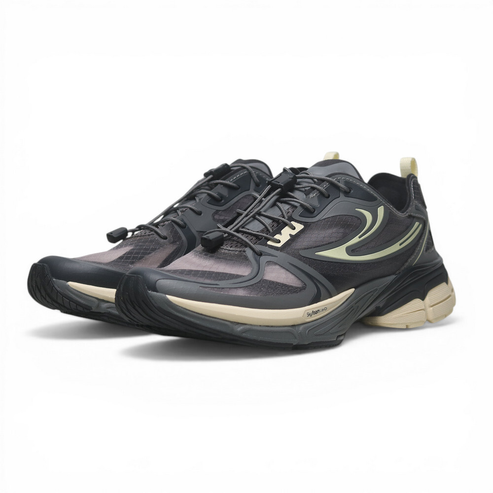FILA 慢跑鞋 INTERUN V2 LITE 深灰米白 復古 運動鞋 女 4J032A001