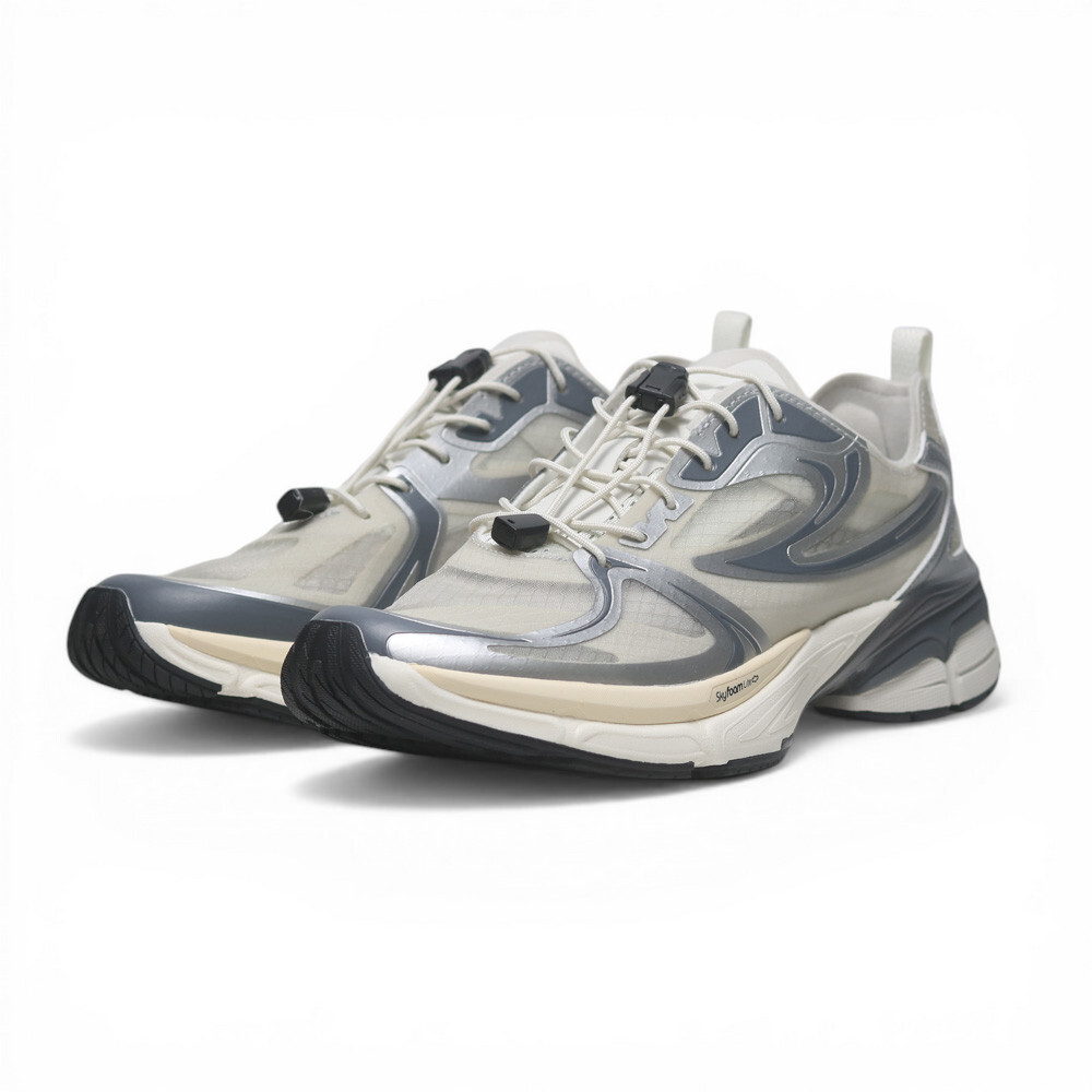 FILA 慢跑鞋 INTERUN V2 LITE 米白灰 復古 運動鞋 女 4J032A100