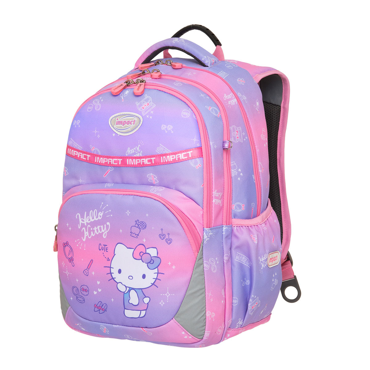 IMPACT 怡寶 夢幻凱蒂成長型護脊書包-粉色 IMKT602PK (售完不補)
