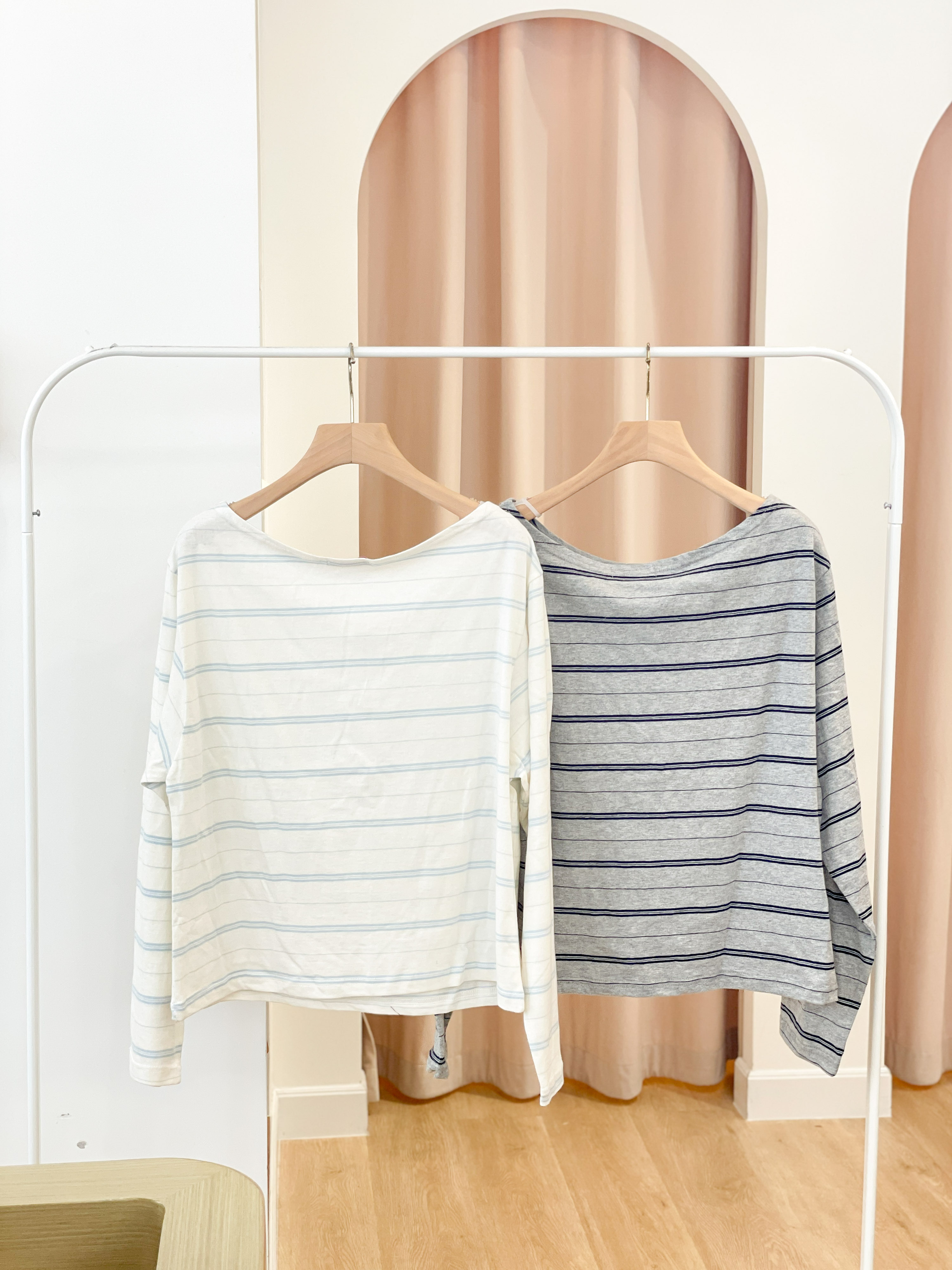 T1511 Annalise Oversized Striped Top