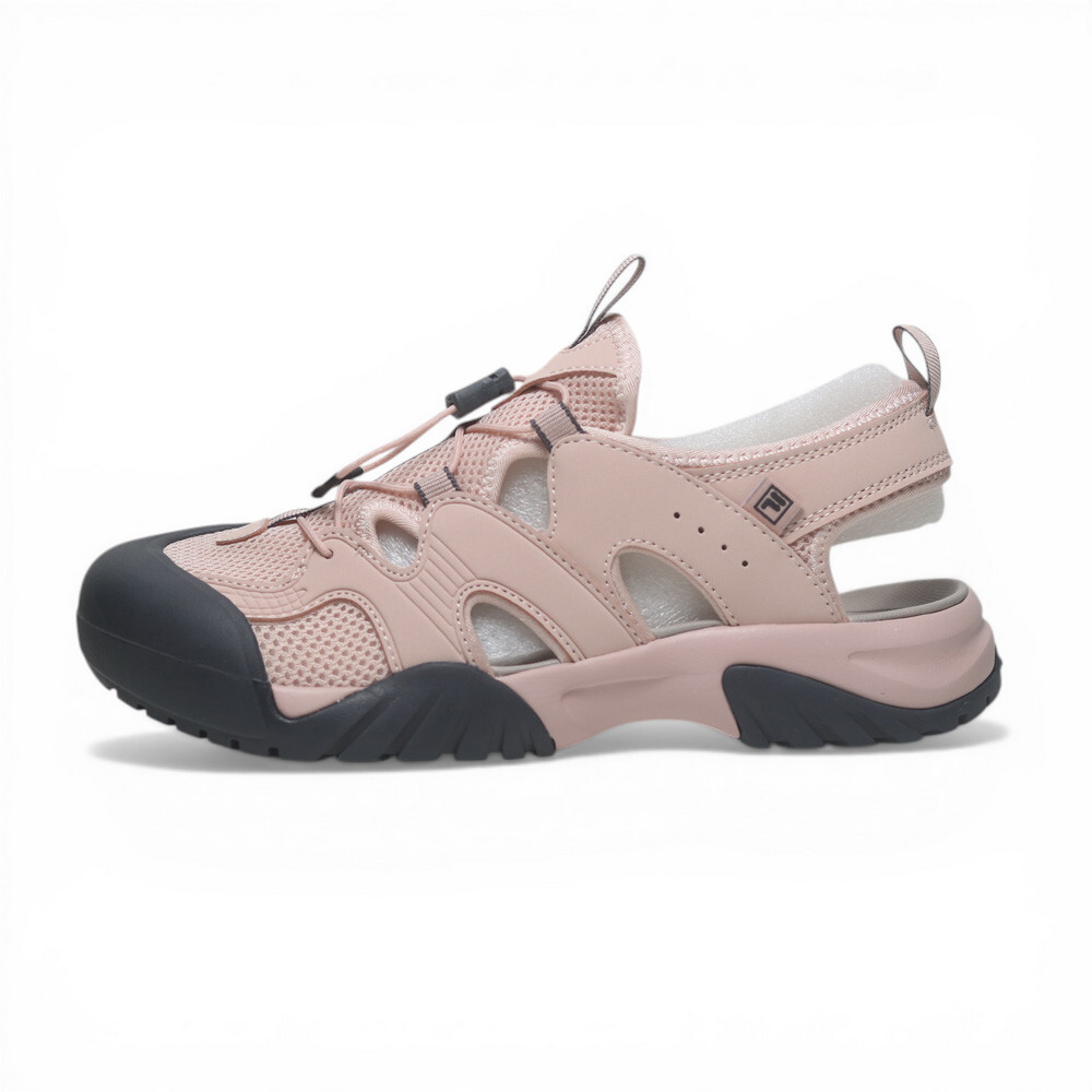 FILA 休閒鞋 PEITO V2 粉紅灰 護指 運動涼鞋 女 4S140A660