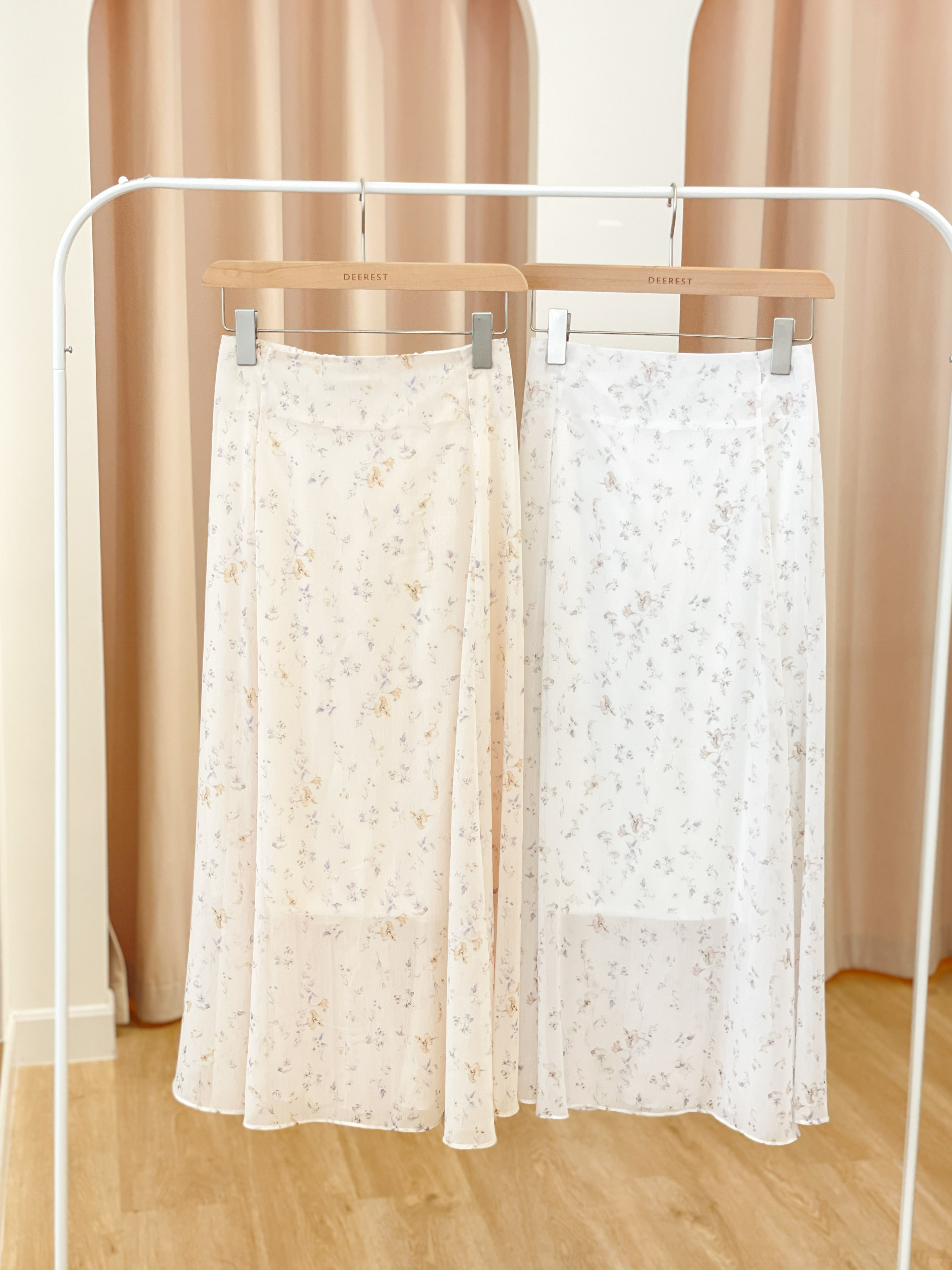 SK607 Spring Garden Floral Long Skirt