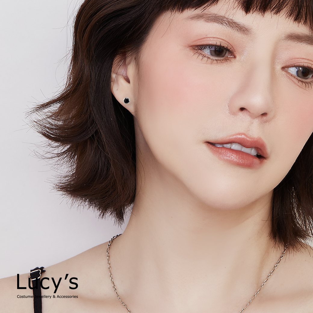 925純銀 光映圓境 耳環 (三色) (128442/128443/128444)