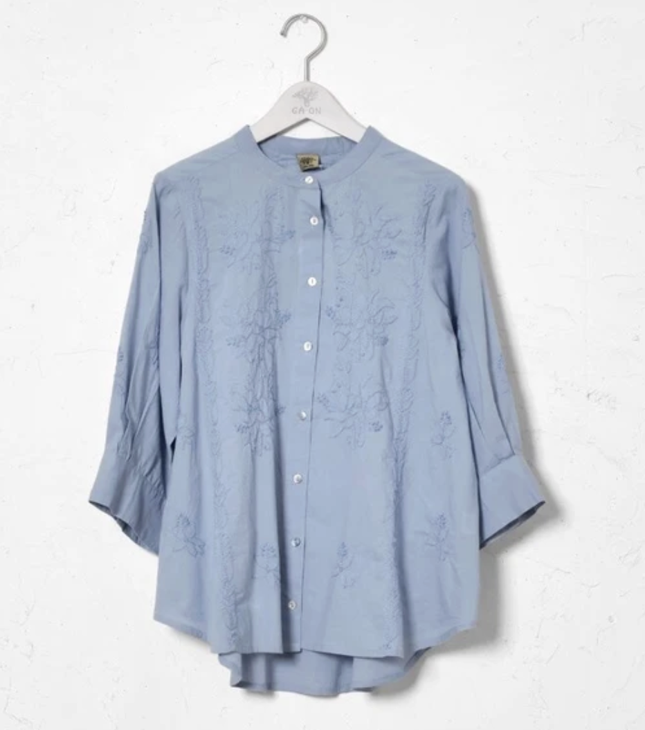 Ga on blouse - GIBL606HBU - blue (0410)