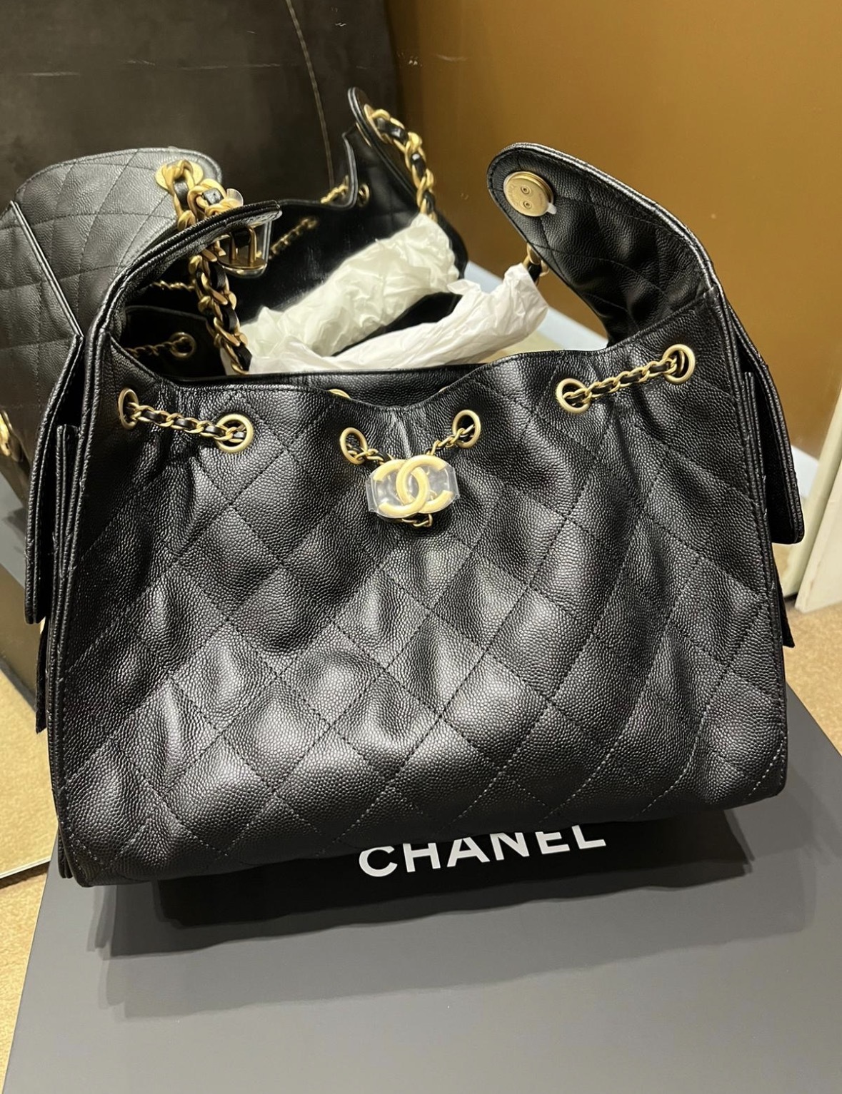 Chanel mini 25 黑金