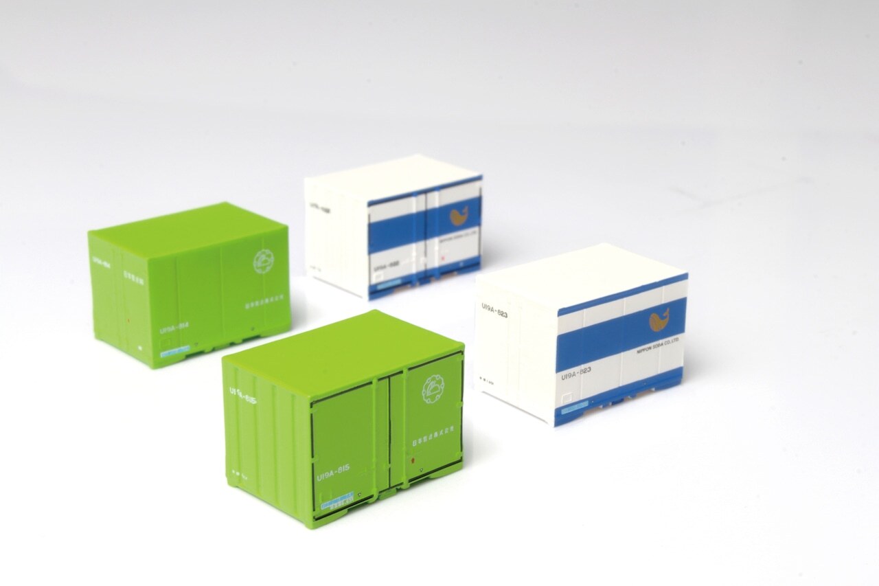 Rokuhan A104-10 Z Scale NIPPON SODA U19A container (Light green・White/Blue)