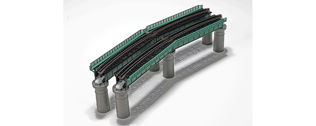 Kato 20-449 N scale Single-Track Plate Girder Bridge (Light Green)