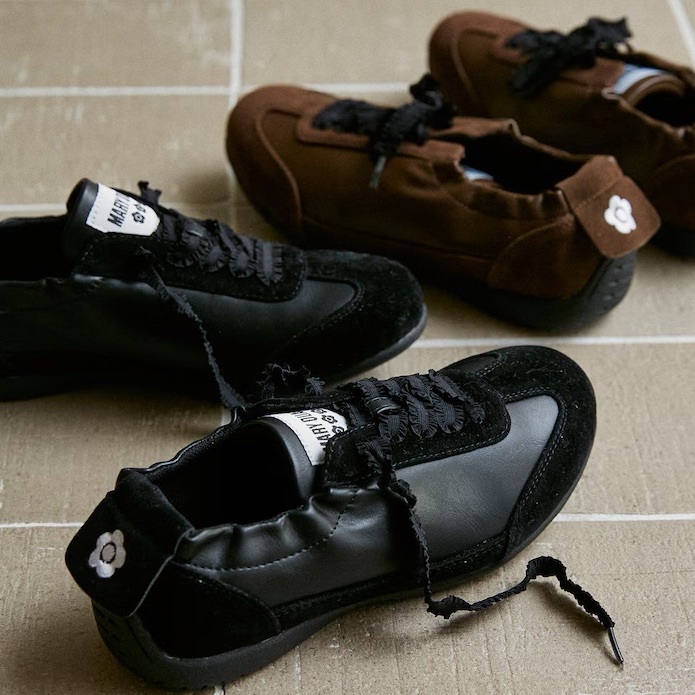 MARY QUANT 抓皺小花鞋