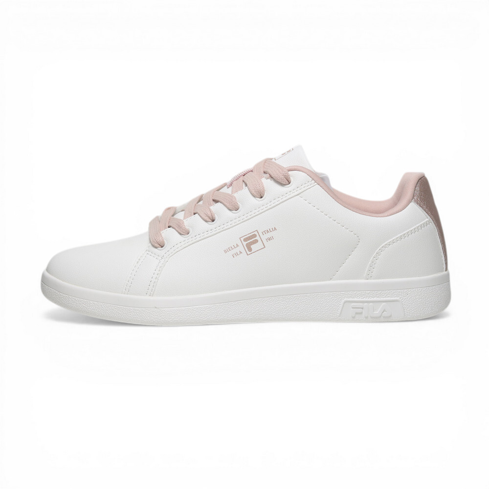 FILA 休閒鞋 BIANCO 白粉 復古 皮革 小白鞋 女 5C336A177