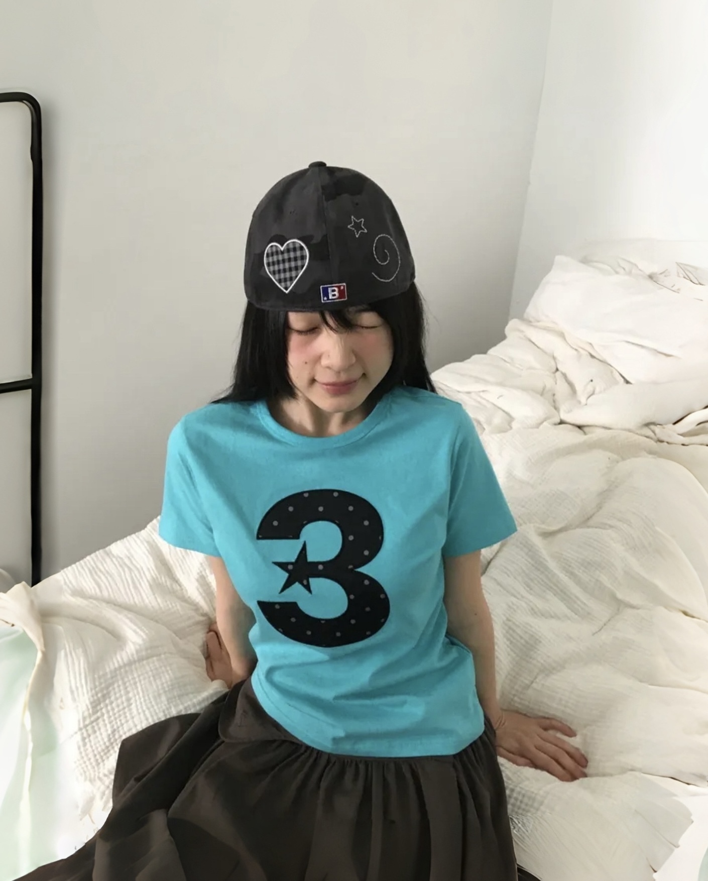 本週限時接單!! 韓國🇰🇷連線 BAUF B STAR 全封帽 星星迷彩 愛心 格紋 刺繡 迷彩 3色(任買兩件711免運)/預購