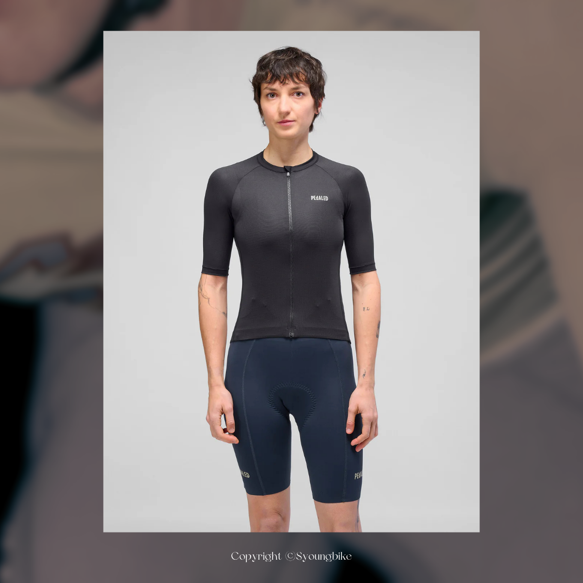 【PEdALED】W's Element Mesh Jersey 女短袖車衣 / Black 經典黑