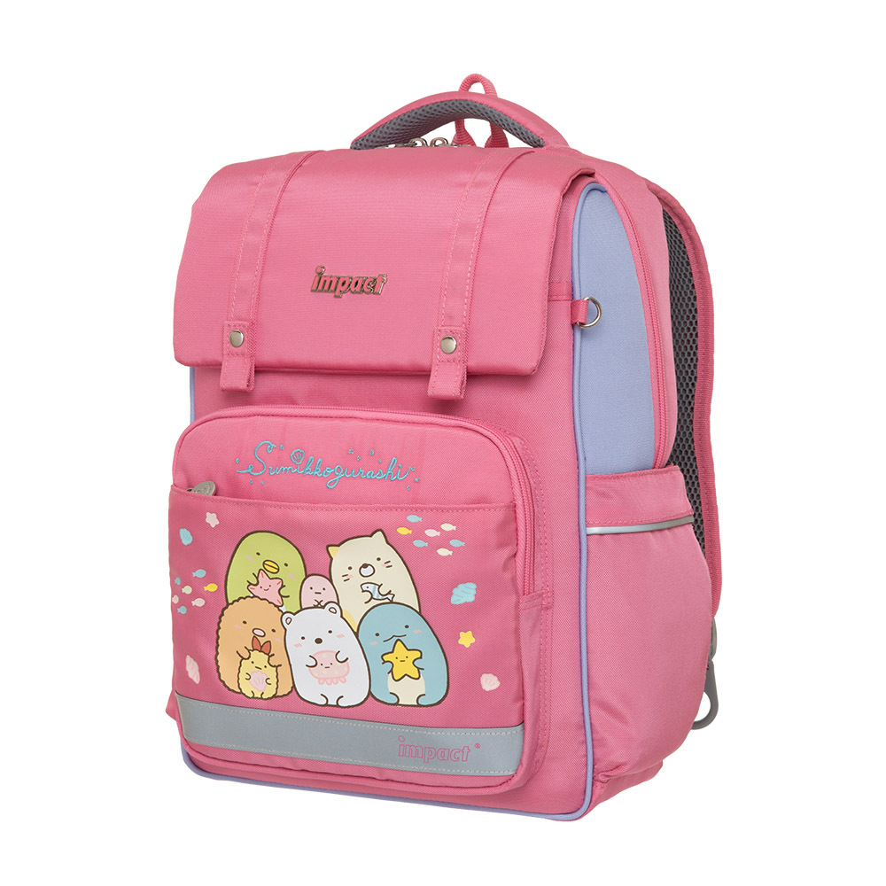 Impact 怡寶 角落小夥伴經典學院輕量護脊書包-粉色 IMSG507PK (售完不補)