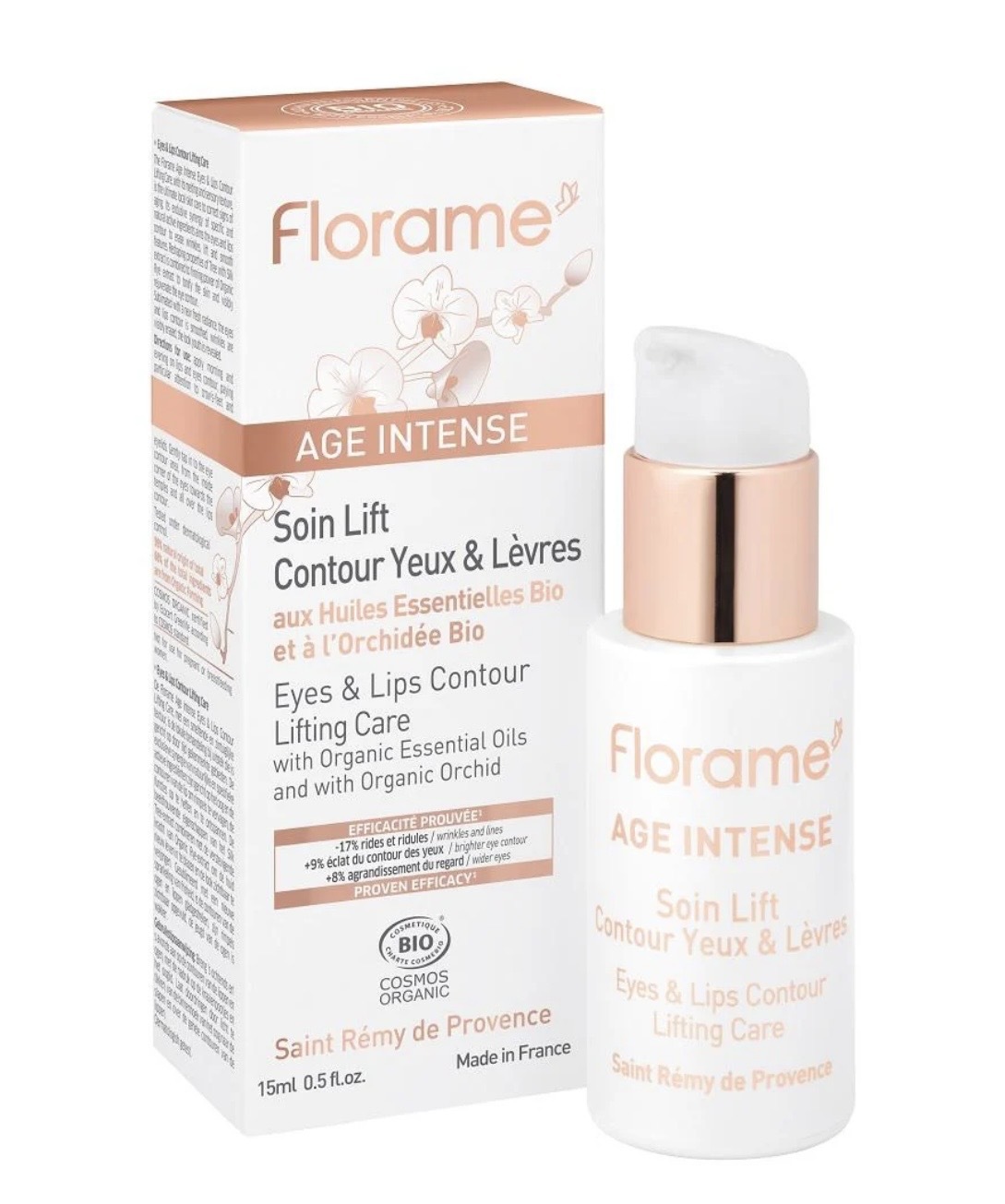 FLORAME Eyes & Lips Contour Lifting Care 有機蘭花眼唇提亮精華 [15ml]