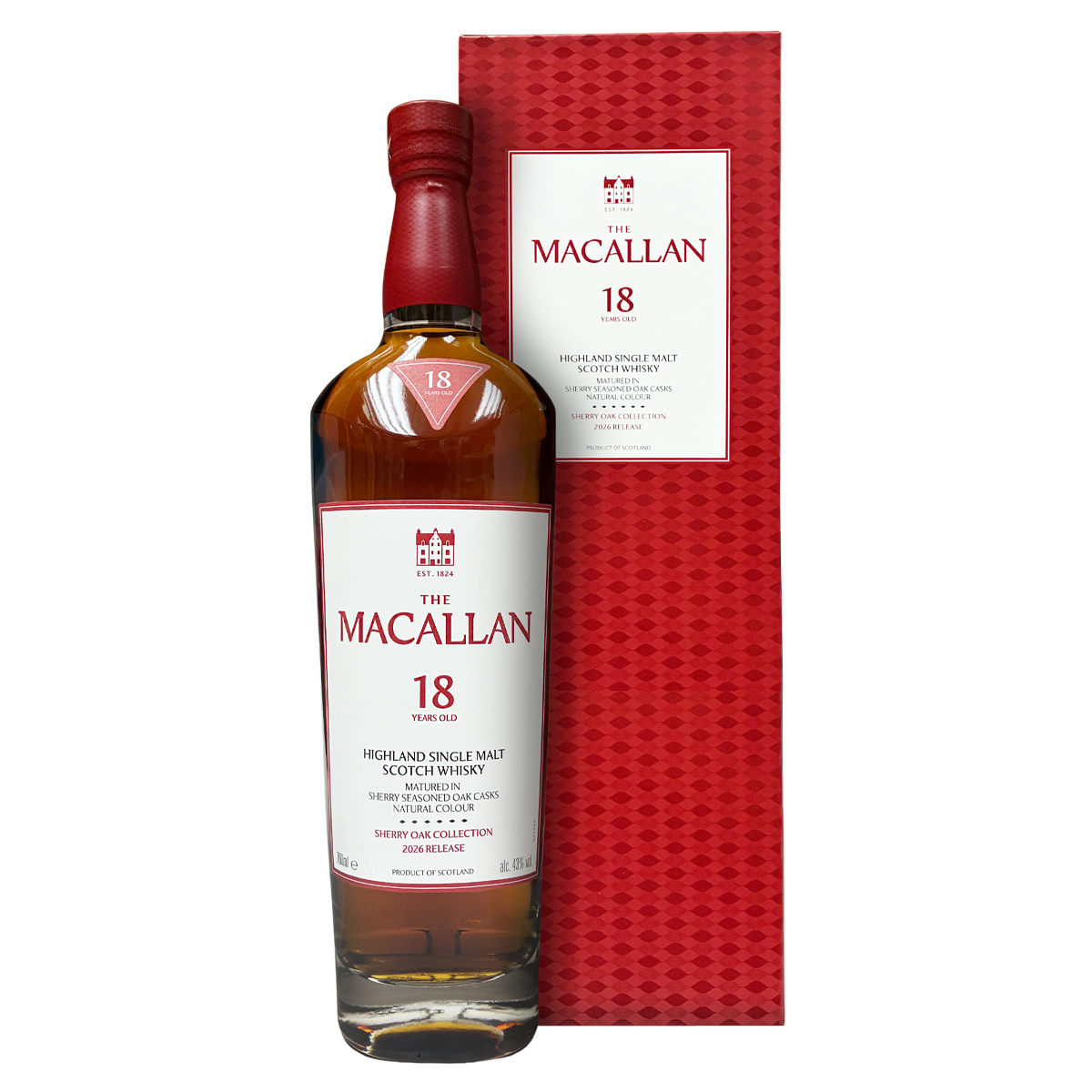 Macallan 18 Years Old Sherry Oak Collection 2026 Release 43%
