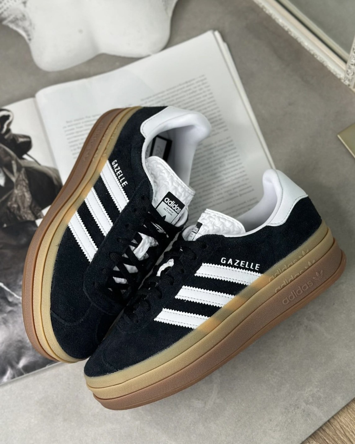 【預購】ADIDAS GAZELLE BOLD W 厚底 黑色 IE0876