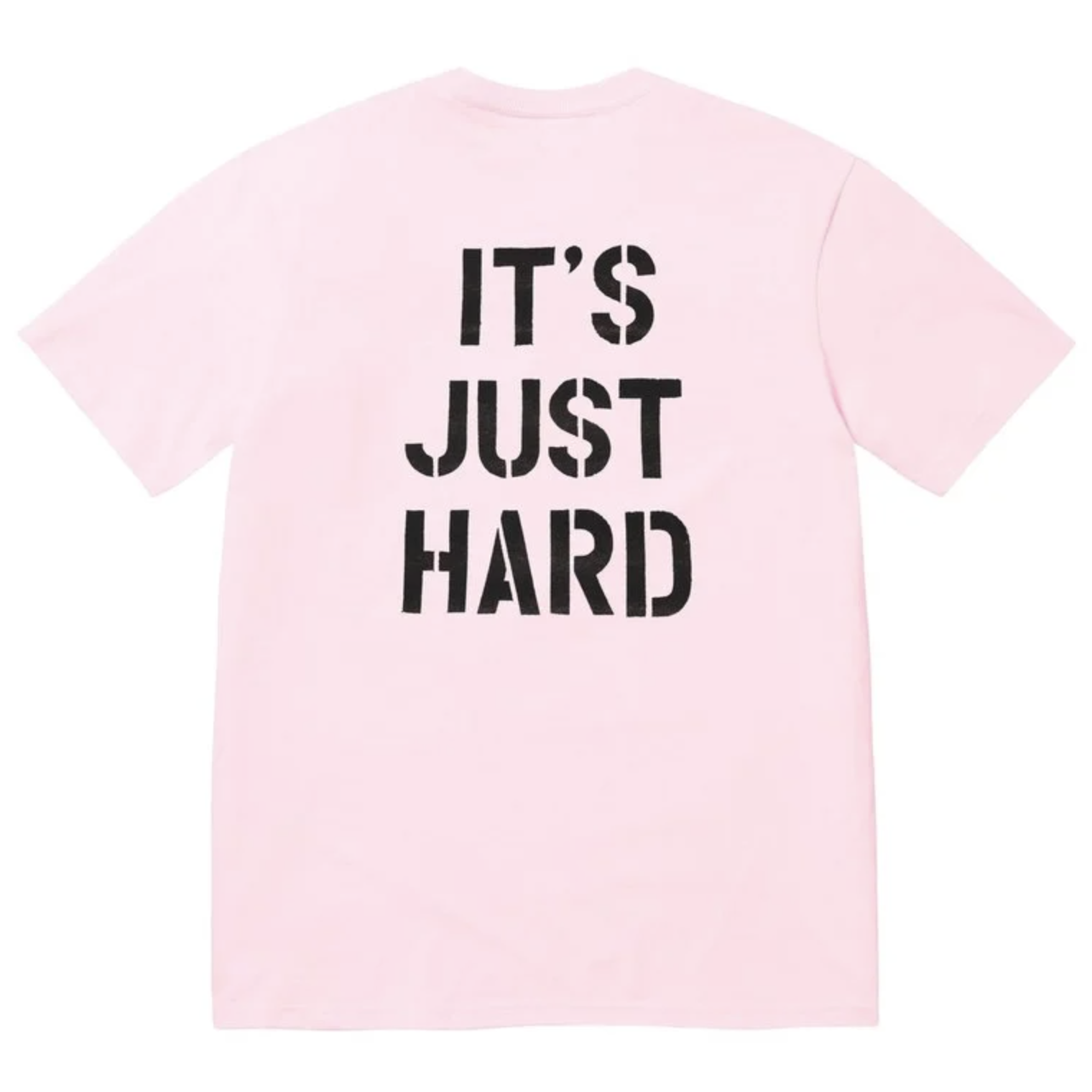 -(B3c01)-SUPREME HARD TEE 字體 LOGO 短Ｔ 粉色-SS26T64