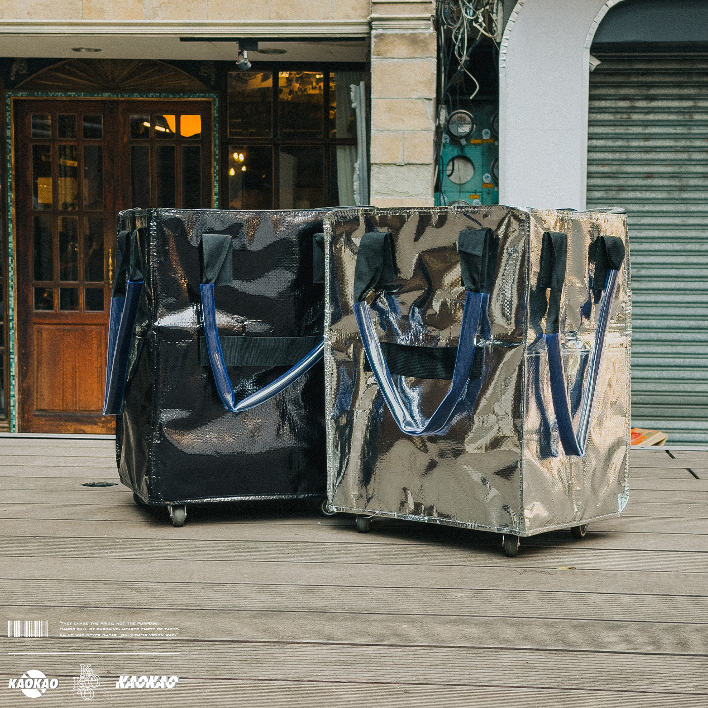 預購 掀蓋拉鍊 滾輪購物袋 出國 逛街必備