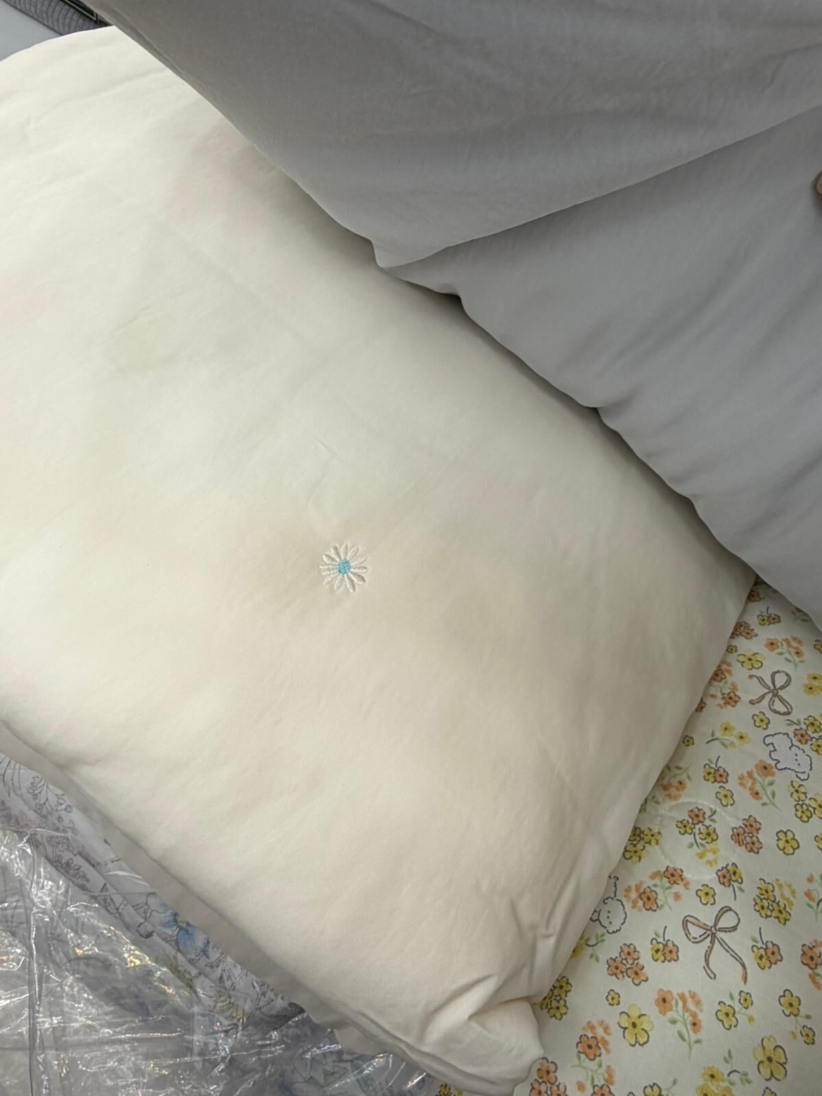 O76 夏天涼感冰絲被-7.7度 凉感天絲 一面天絲，一面涼感 S Size: 160x210 $499/ Q size: 200x230 $599 枕頭袋$109/1個 $199/2個 made in korea