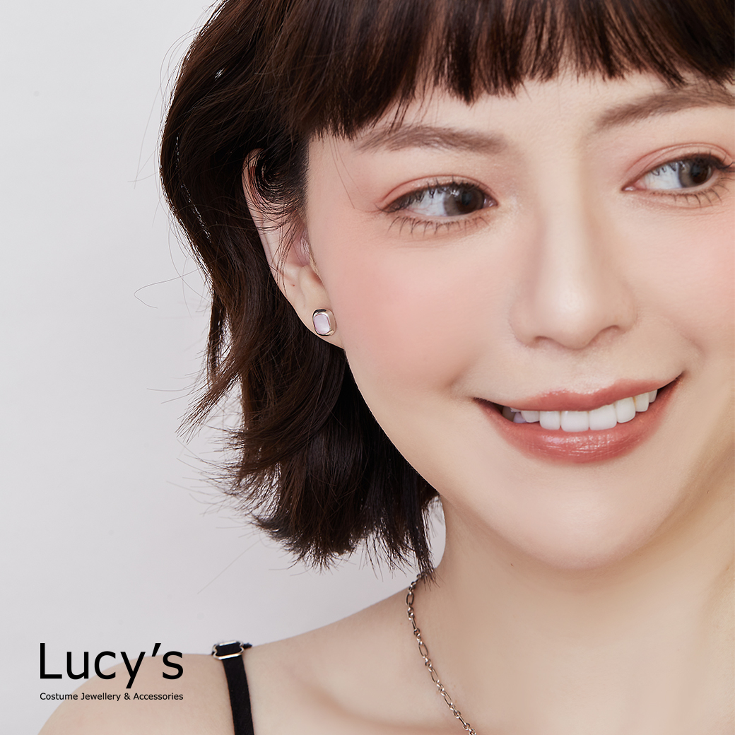 925純銀 光映方影 耳環 (二色) (112020/112021)